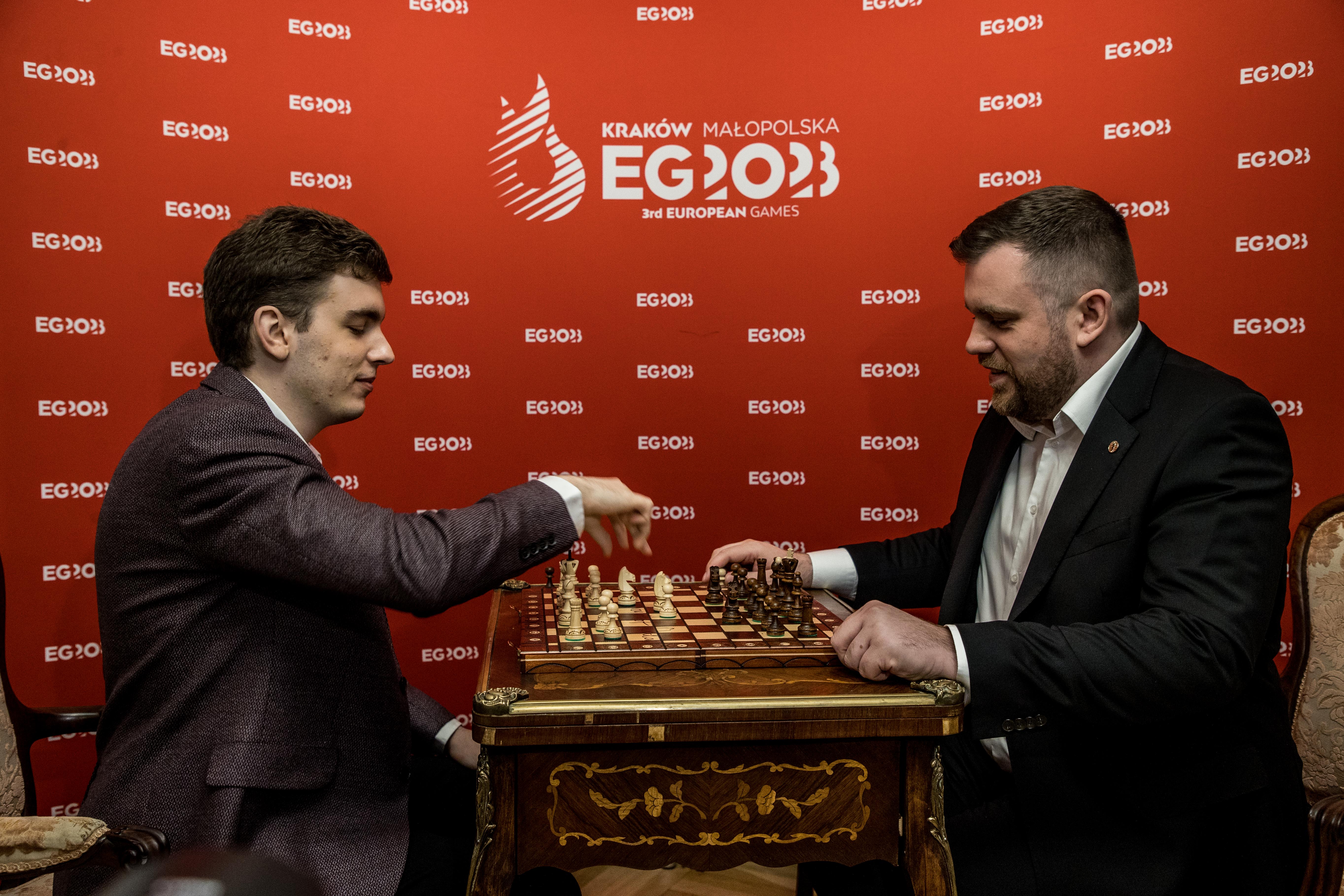 Jan-Krzysztof Duda at European Games. European Pair Blitz Chess Championship 2023 as a side event