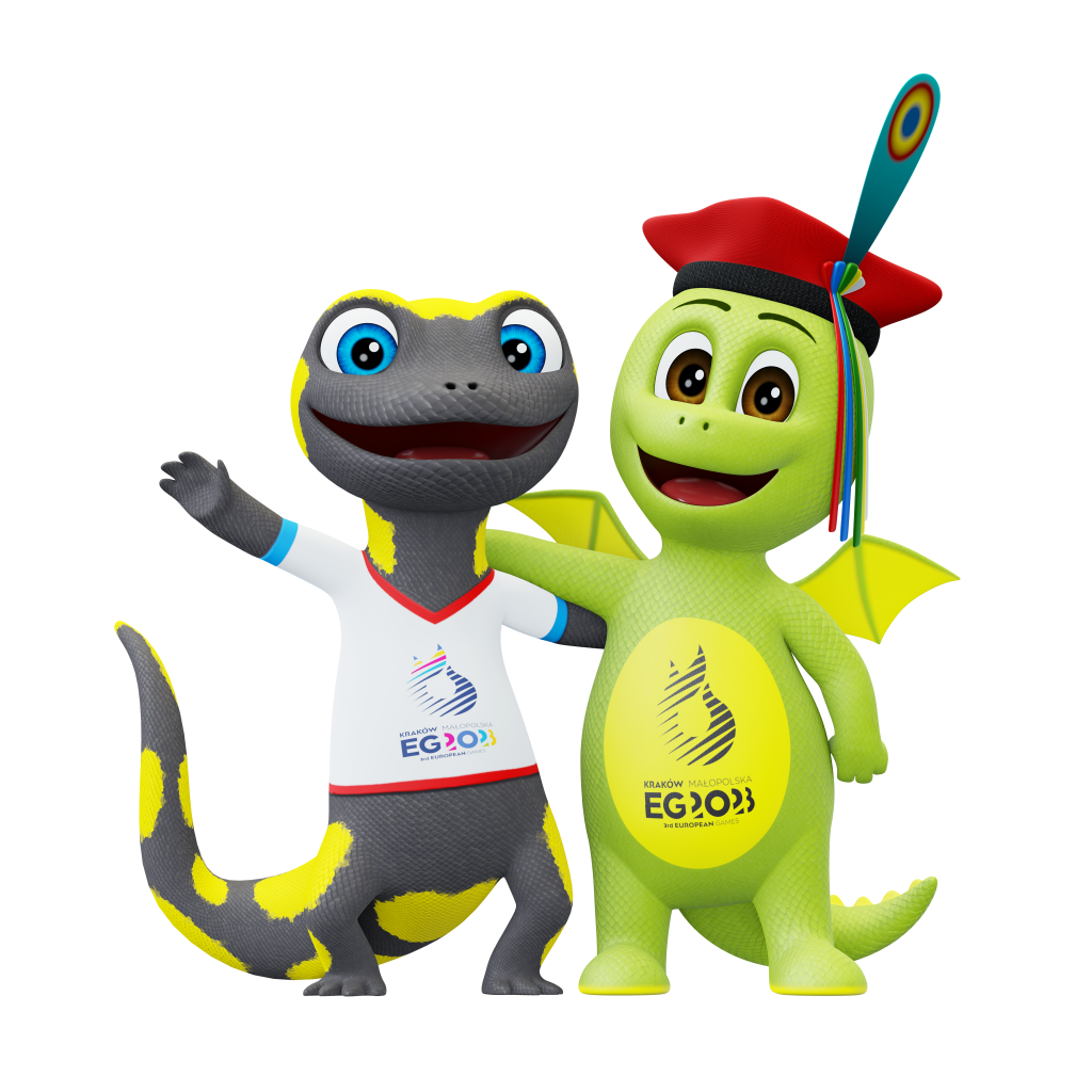 Salamander Sandra and Dragon Krakusek – get to know the mascots of the Games