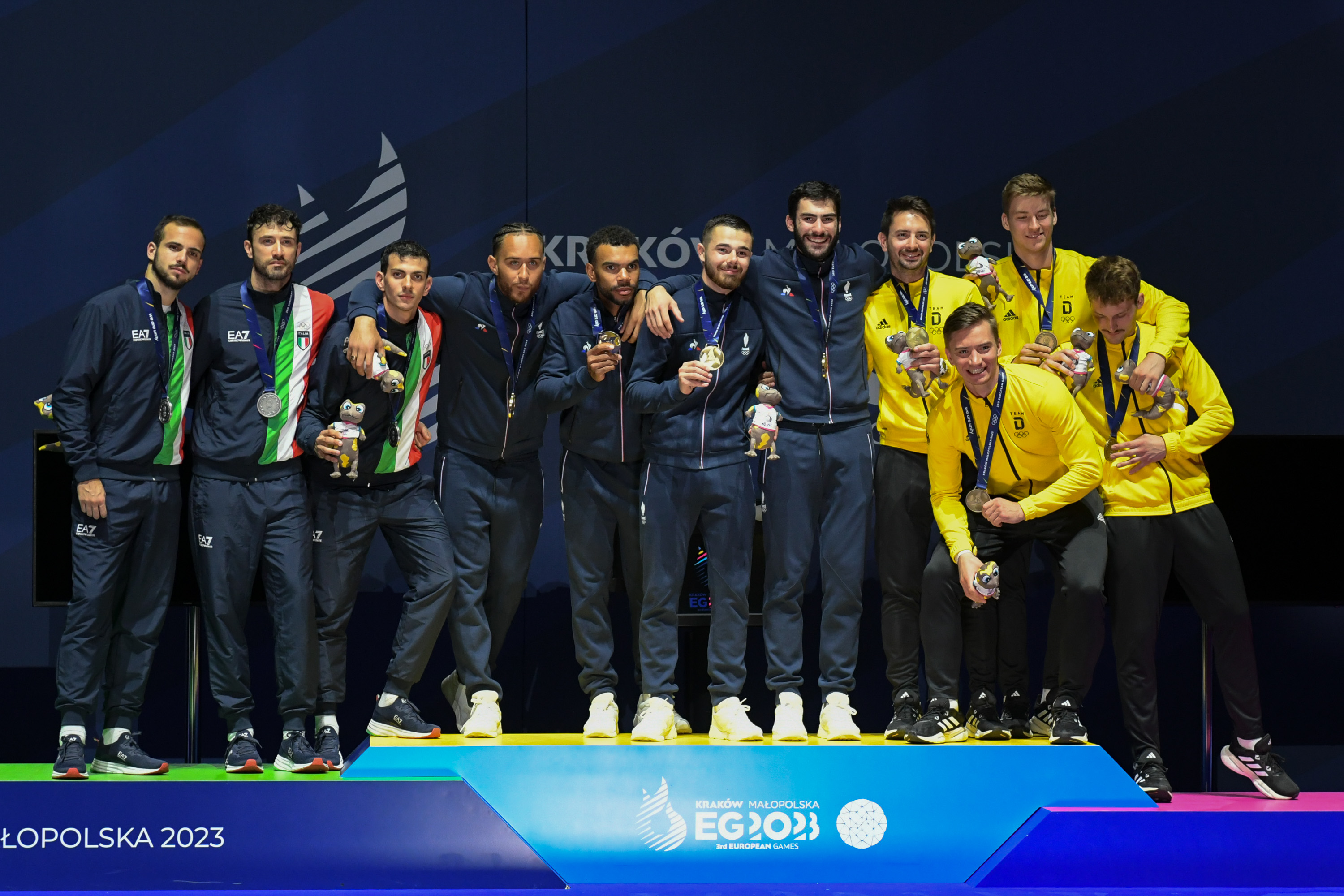 French gold in men’s team sabre competition