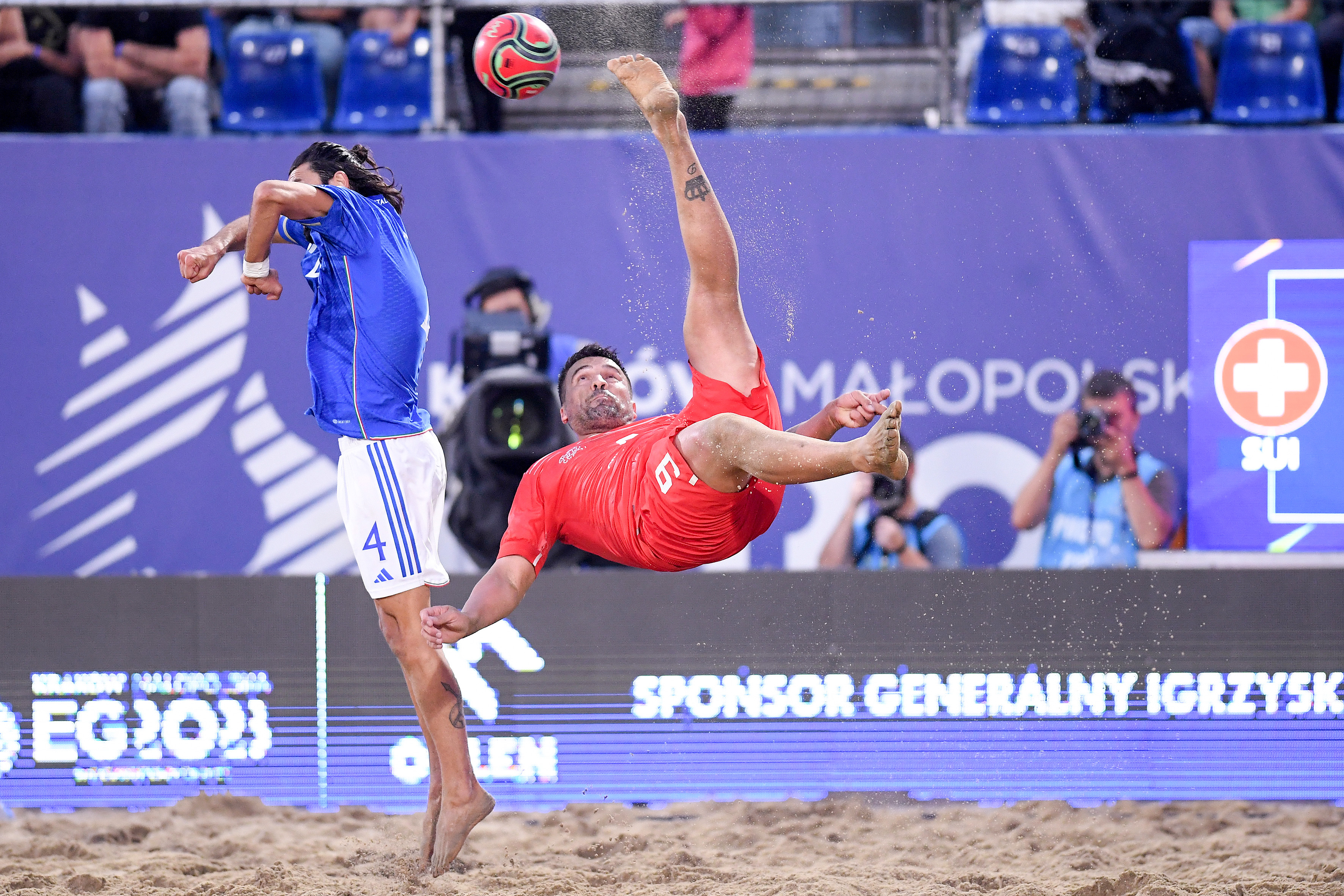 Penalty shoot-out drama in beach soccer medal matches